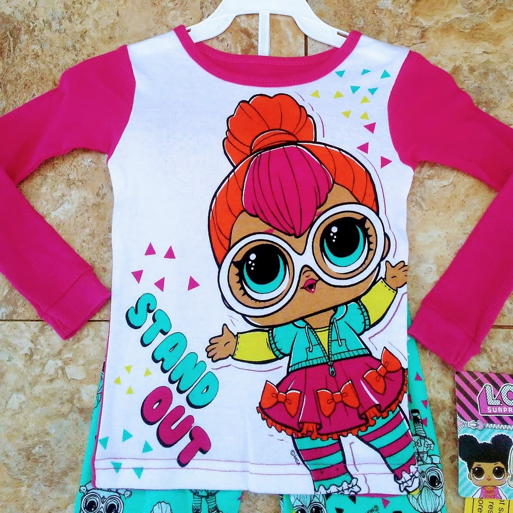 L.O.L Surprise! 2pc Long Sleeve Top and Bottom Pajama Set